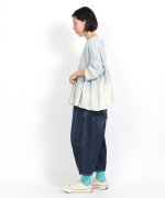 リネンギンガムチェック　2wayブラウス